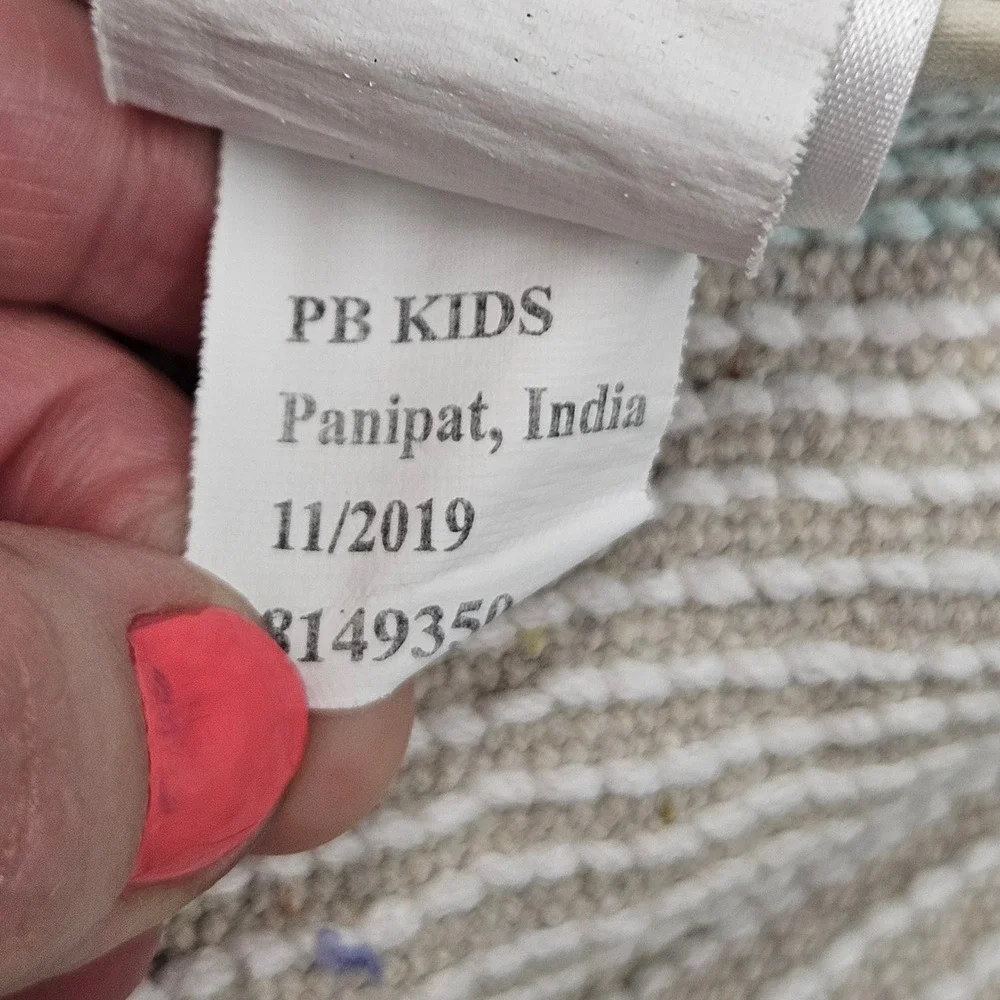 Pottery Barn Kids Bath Rug Kids 28in Green Alligator Round Cotton Tufted Mat